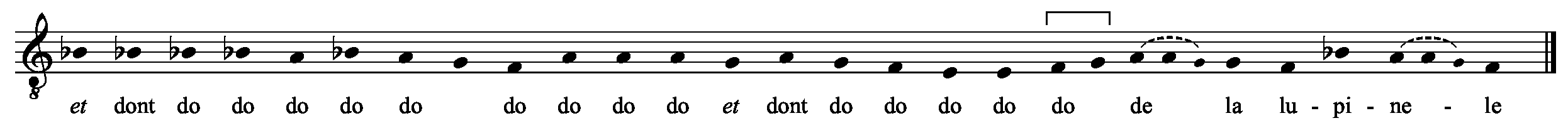 Refrain musical notation